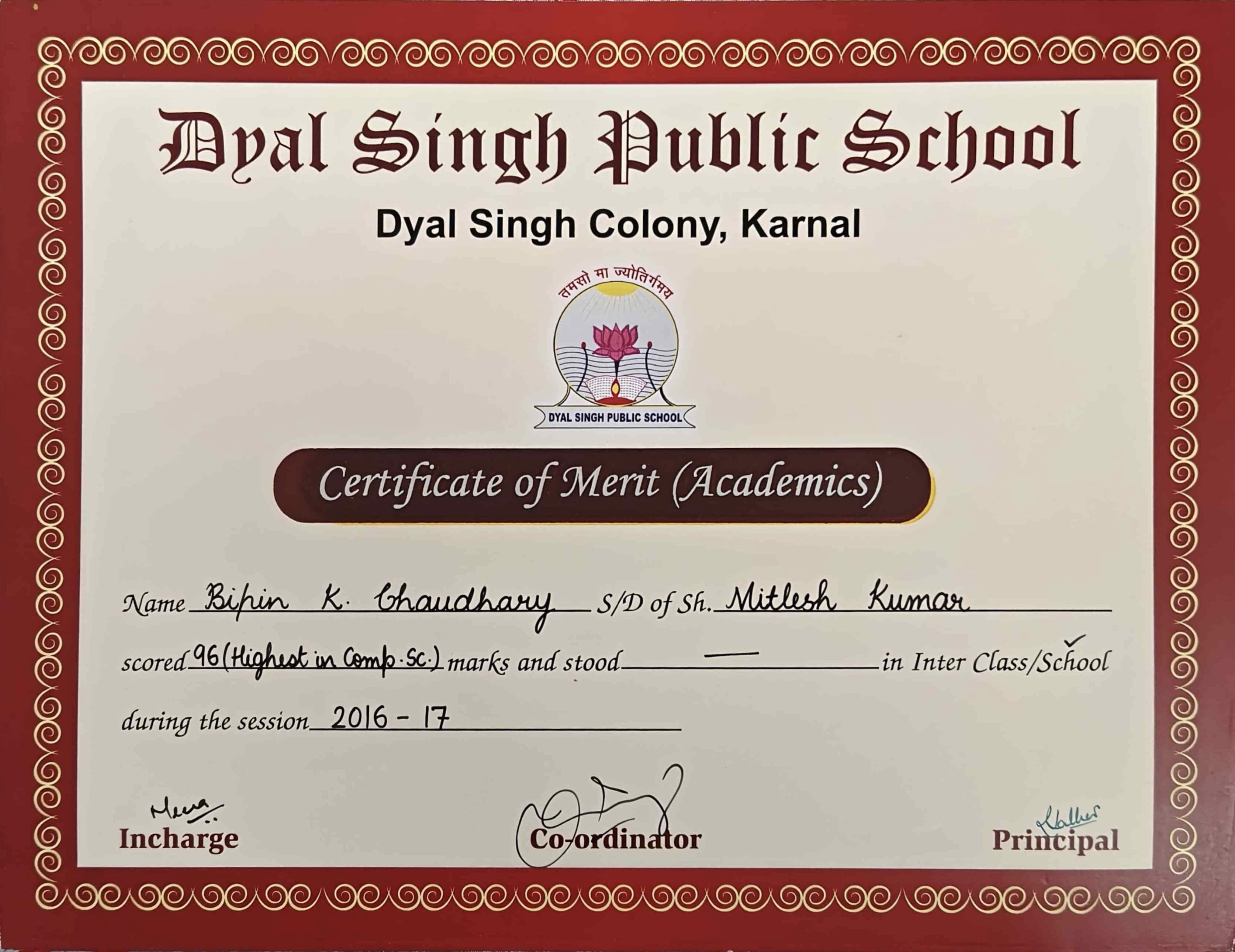 Computer Science Topper - Class 12